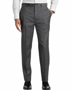 Calvin Klein X-Fit Slim Fit Suit Separates Pants, Gray Windowpane