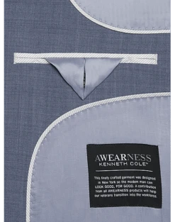 Awearness Kenneth Cole Modern Fit Suit, Light Blue 8 Awearness Kenneth Cole Modern Fit Suit, Light Blue -Gentleman’s Outlet Store MW40 3XMX 15 AWEARNESS KENNETH COLE LIGHT BLUE ALT4
