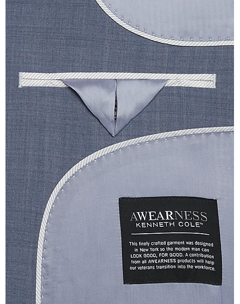 Awearness Kenneth Cole Modern Fit Suit, Light Blue 4 Awearness Kenneth Cole Modern Fit Suit, Light Blue - Image 4