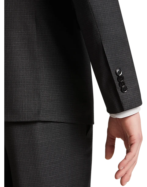 JOE Joseph Abboud Slim Fit Suit Separates Coat, Charcoal Check 2 JOE Joseph Abboud Slim Fit Suit Separates Coat, Charcoal Check - Image 2