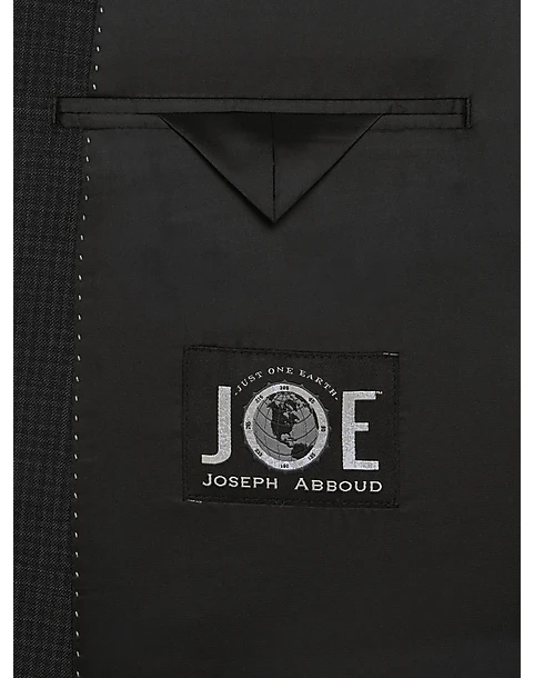 JOE Joseph Abboud Slim Fit Suit Separates Coat, Charcoal Check 3 JOE Joseph Abboud Slim Fit Suit Separates Coat, Charcoal Check - Image 3