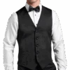 Joseph Abboud Black Label Modern Fit Suit Separates Tuxedo Vest, Black