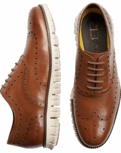Cole Haan Zerogrand Wingtip Oxfords, Tan