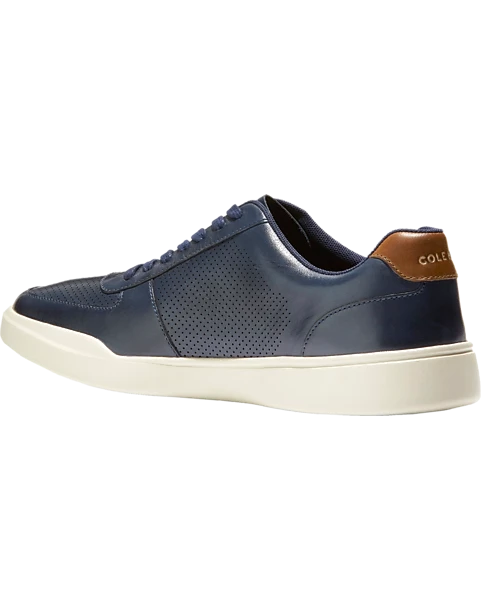 Cole Haan Grand Crosscourt Leather Sneakers, Black 3 Cole Haan Grand Crosscourt Leather Sneakers, Black - Image 3