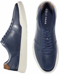 Cole Haan Grand Crosscourt Leather Sneakers, Navy