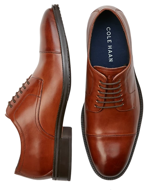 Cole Haan Modern Essentials Cap Toe Oxfords, Cognac 1 Cole Haan Modern Essentials Cap Toe Oxfords, Cognac