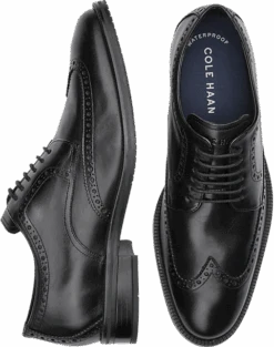 Cole Haan Modern Essentials Waterproof Wingtip Oxfords, Black