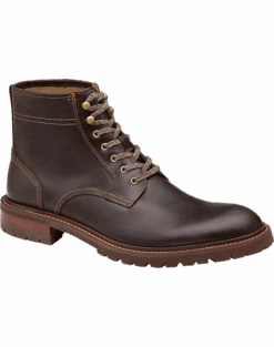 Johnston & Murphy Barrett Plain Toe Boots, Dark Brown 11 Johnston & Murphy Barrett Plain Toe Boots, Dark Brown -Gentleman’s Outlet Store MW40 424R 03 JOHNSTON MURPHY DARK BROWN ALT4