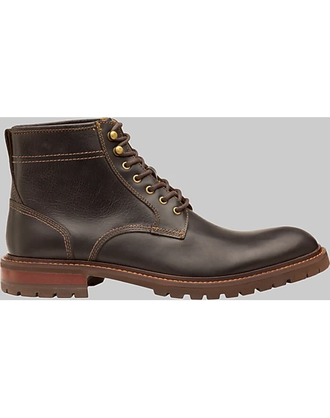 Johnston & Murphy Barrett Plain Toe Boots, Dark Brown 6 Johnston & Murphy Barrett Plain Toe Boots, Dark Brown - Image 6
