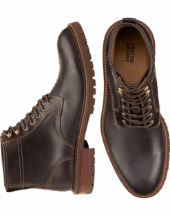 Johnston & Murphy Barrett Plain Toe Boots, Dark Brown