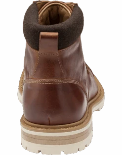 Johnston & Murphy Barrett Cap Toe Lace-Up Boots, Cognac -Gentleman’s Outlet Store MW40 424T 05 JOHNSTON MURPHY COGNAC ALT2