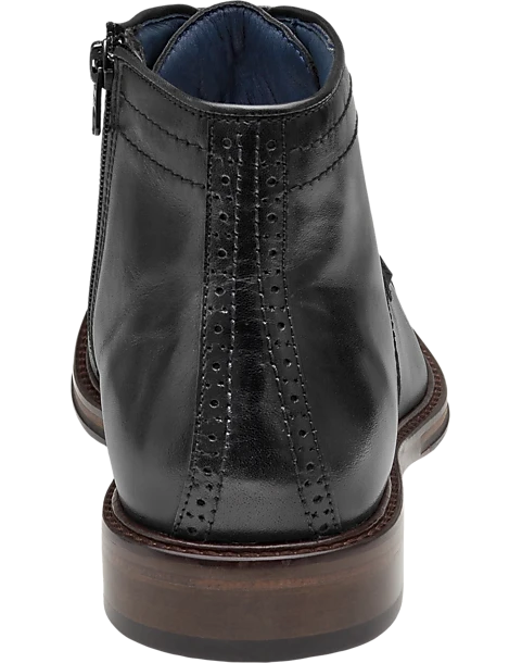 Johnston & Murphy Raleigh Cap Toe Zip-Up Boots, Tan 3 Johnston & Murphy Raleigh Cap Toe Zip-Up Boots, Tan - Image 3