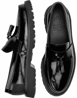 Cole Haan American Classics Box Leather Tassel Loafers, Burgundy