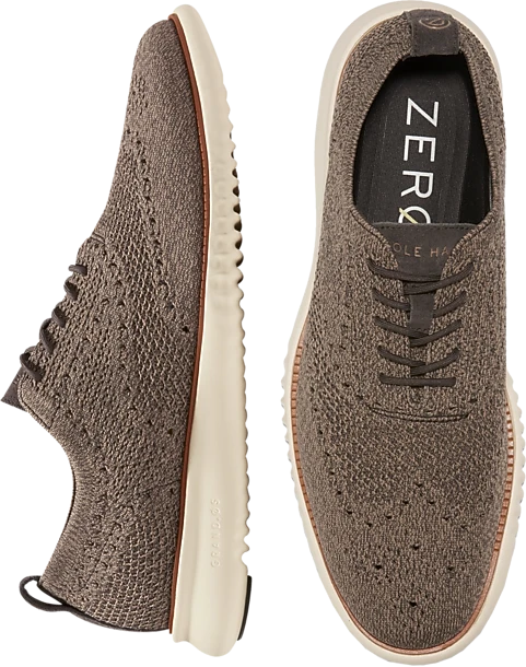 Cole Haan Zerogrand Stitchlite Wingtip Oxfords, Brown 1 Cole Haan Zerogrand Stitchlite Wingtip Oxfords, Brown