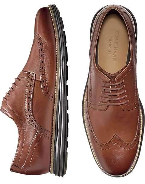 Cole Haan Original Grand Wingtip Oxfords, Cognac 1 Cole Haan Original Grand Wingtip Oxfords, Cognac