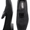 Stacy Adams Swagger Studded Ornament Formal Loafers, Black & Silver