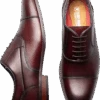 Stacy Adams Kallum Cap Toe Lace-Up Dress Shoes, Burgundy