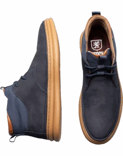 Stacy Adams Delson Plain Toe Lace-Up Chukka Boots, Navy