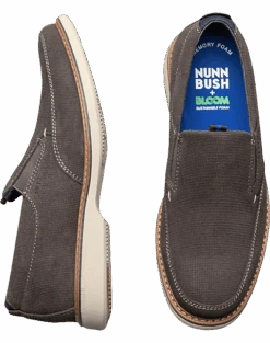 Nunn Bush Otto Moc Toe Slip On Shoes, Mocha
