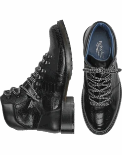 Belvedere Como Ostrich Hiking Boots, Antique Brandy