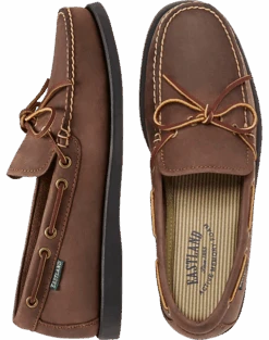 Eastland Yarmouth Camp Moc Toe Boat Shoes, Brown
