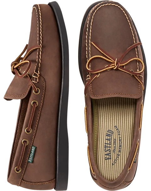 Eastland Yarmouth Camp Moc Toe Boat Shoes, Brown 1 Eastland Yarmouth Camp Moc Toe Boat Shoes, Brown