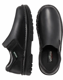 Eastland Newport Twin Gore Plain Toe Slip Ons, Black
