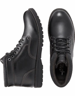 Eastland Finn Plain Toe Lace Up Boots, Black