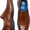 Nunn Bush KORE PRO Bicycle Toe Slip Ons, Cognac