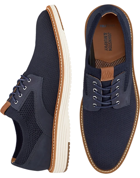 Johnston & Murphy Upton Knit Wingtip Oxfords, Black 1 Johnston & Murphy Upton Knit Wingtip Oxfords, Black