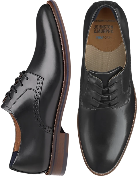 Johnston & Murphy Conrad 2.0 Plain Toe Oxfords, Dark Brown 1 Johnston & Murphy Conrad 2.0 Plain Toe Oxfords, Dark Brown
