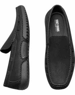 Stacy Adams Delray Moc Toe Slip Ons, Red