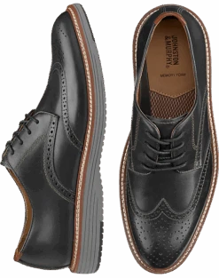 Johnston & Murphy Upton Wingtip Oxfords, Tan