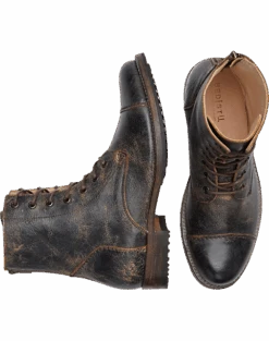 Bed Stu Protege Cap Toe Boots, Brown