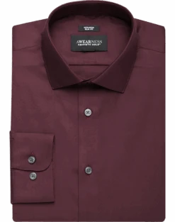 Awearness Kenneth Cole Slim Fit Performance Stretch Dress Shirt, Purple