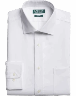 Lauren By Ralph Lauren UltraFlex Regular Fit Non-Iron Dress Shirt, White