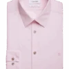 Calvin Klein Slim Fit Embroidered Logo Dress Shirt, Pink