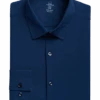 Michael Strahan Modern Fit Spread Collar Dress Shirt, Navy