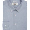 Joseph Abboud Classic Fit Button-Down Collar Shirt, Light Blue Chambray