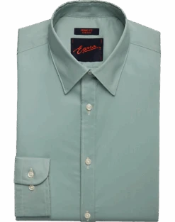 Egara Skinny Fit Point Collar Dress Shirt, Green