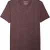 Lucky Brand Burnout Modern Fit V-Neck T-Shirt, Burgundy Burnout