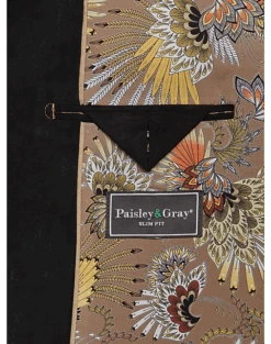 Paisley & Gray Slim Fit Military Coat, Black -Gentleman’s Outlet Store MW40 6LV7 02 PAISLEY GRAY BLACK ALT2