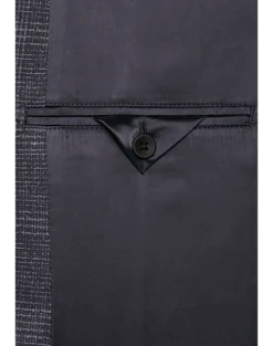 Awearness Kenneth Cole Slim Fit Knit Sport Coat, Navy Plaid 5 Awearness Kenneth Cole Slim Fit Knit Sport Coat, Navy Plaid -Gentleman’s Outlet Store MW40 6MM6 01 AWEARNESS KENNETH COLE NAVY ALT4