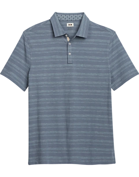 Joseph Abboud Modern Fit Polo, Slate Stripe 1 Joseph Abboud Modern Fit Polo, Slate Stripe