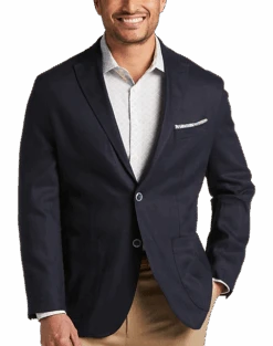 Joseph Abboud Modern Fit Linen Soft Jacket, Navy