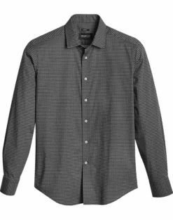 Awearness Kenneth Cole Slim Fit Sport Shirt, Black Geo