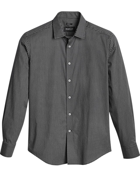 Awearness Kenneth Cole Slim Fit Sport Shirt, Black Geo 1 Awearness Kenneth Cole Slim Fit Sport Shirt, Black Geo