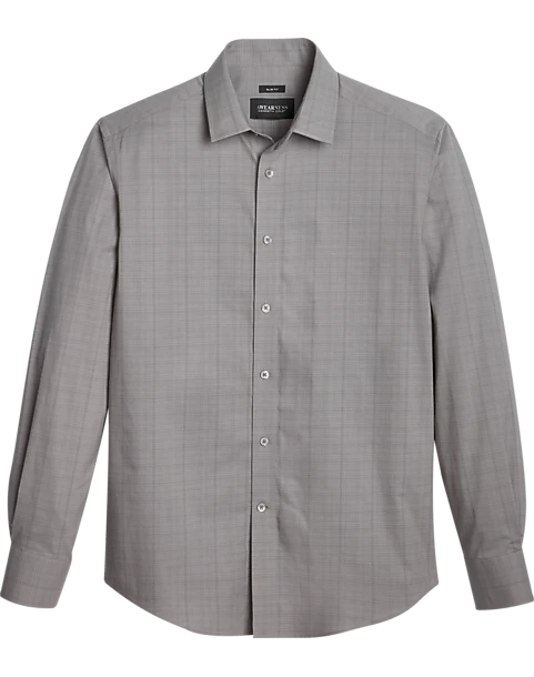 Awearness Kenneth Cole Slim Fit Sport Shirt, Charcoal Tonal Plaid 1 Awearness Kenneth Cole Slim Fit Sport Shirt, Charcoal Tonal Plaid
