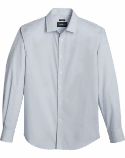 Awearness Kenneth Cole Slim Fit Sport Shirt, Light Blue Mini Circle