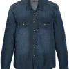 Paisley & Gray Slim Fit Spread Collar Denim Sport Shirt, Blue